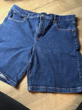 GAP Women's Dark Blue Denim Jean Shorts